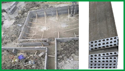 空心水泥板里面是用什么材料？